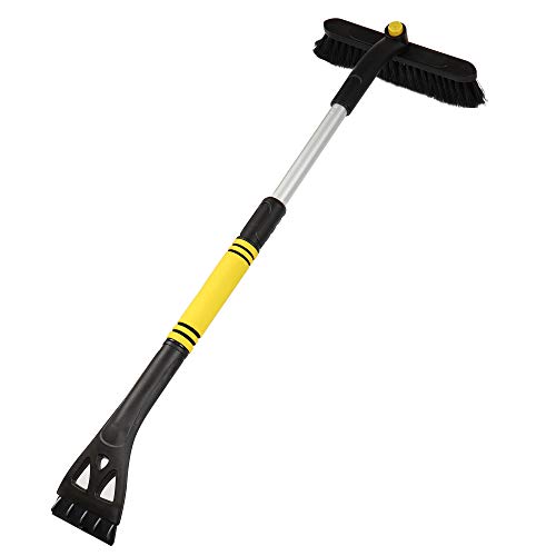YunGuoGuo Car Snow Brush and Detachable Ice Scraper Extendable Snow Brush with Squeegee and Snow Mover for Car Auto SUV Truck (Yellow) YunGuoGuo Car Snow Brush and Detachable Ice Scraper Extendable Snow Brush with Squeegee and Snow Mover for Car Auto SUV Truck (Yellow)