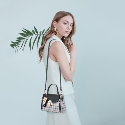 Xiaoyu Small Purses and Handbags for Women Fashion Teenage Girls Crossbody Bag Lightweight Shoulder Bag Plaid Pattern Satchel4