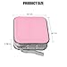 Sandfren Car CD Case, 48 Capacity Hard Plastic & Non-Woven Fabric Vehicle DVD Case Holder with Zipper, Portable Automotive Disc Wallet Storage Organizer Binder for Travel, Universal Fit (Pink)