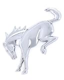 Mini Ford Bronco Novelty Decorative Chrome Logo Plastic Emblem. Industrial Strength 3M Adhesive Backing