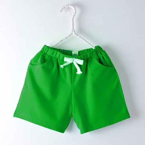 Boys Girls Unifo𝐫m School Athletic Shorts Plain Color Causal Jogger Shorts Elastic Short Pants with Pockets2