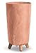 Blumentopf Blumenkübel mit Füßen Pflanzkübel Gracia Slim Rund Übertopf Beton Optik Pflanztopf (Höhe 44,5cm, Terrakotta Beton)