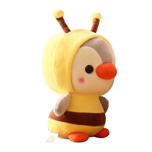 Toyvian Travesseiro de Boneca Pinguim Kawaii Animal de Pelúcia Vestida de Pinguim Sapo Abelhar Traje
