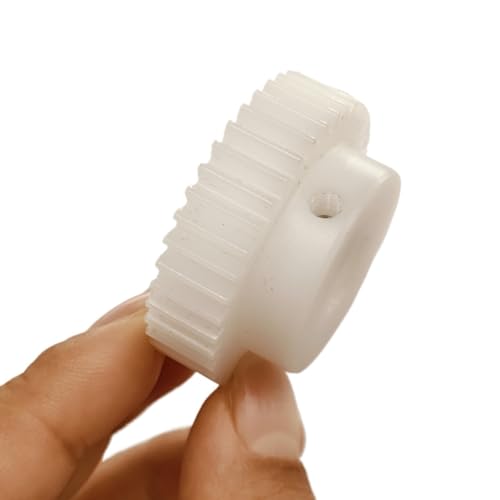 Cylindrical Drive 1pc 1 Module 35 Teeth White Plastic Spur Gear with Step 10mm Teeth Thickness Straight Teeth Pinion Gear 1M 35T Rack Machinery(11mm bore)