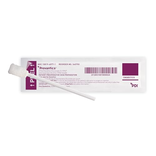 PDI Professional Disposables S40750 Prevantics Swabstick 1's 1.6mL 50/Bx