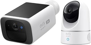 eufy Security Indoor Cam 2K Surveillance Camera for Indoor Use, SoloCam, Plug-in Pivot Security Camera, Person Detection w…