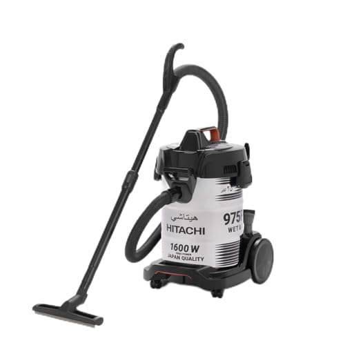 Hitachi Wet & Dry Sand Blower Vacuum Cleaner 3 in 1 Performance Rust-Free Stainless-Steel Body 25L Big Dust Capacity 1600w Motor Power Dust Indicator Made In Thailand CV975PWBKGAE-Inox