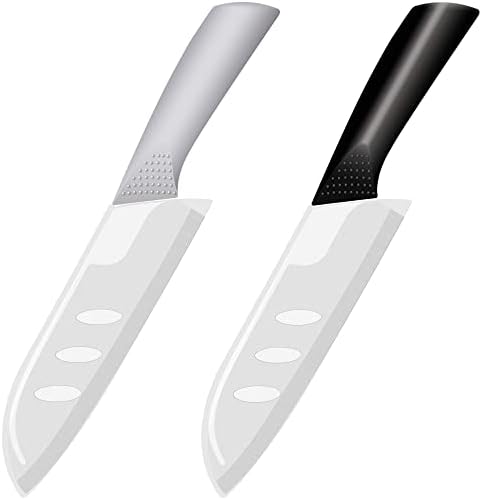 Rynal Ceramic Knife Set of 2, Black & Grey