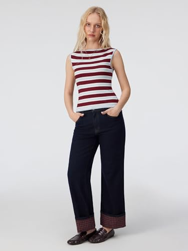 Image of CIDER Boat Neck Tops for Women Sleeveless Ruched Crop Tank Tops | Slim Fit, Trendy Summer Outfits, Casual Tee Shirt