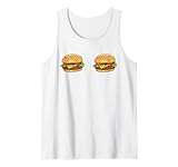 Big Boob Burger Hamburger Funny Burger Sassy Joke Women Men Tank Top