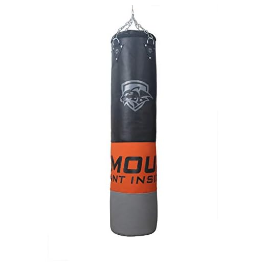Rmour Unfilled Heavy PU Punch Bag Boxing MMA Sparring Punching Training Kick Boxing Muay Thai with Hanging Chain (6 Feet / 72 Inch), Multi Color