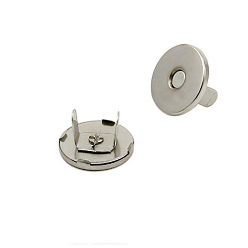 First4magnets Fermoir Sac à Main Fermeture magnétique pour Les travaux manuels et Les Textiles, Argent, 1 Paire Cover