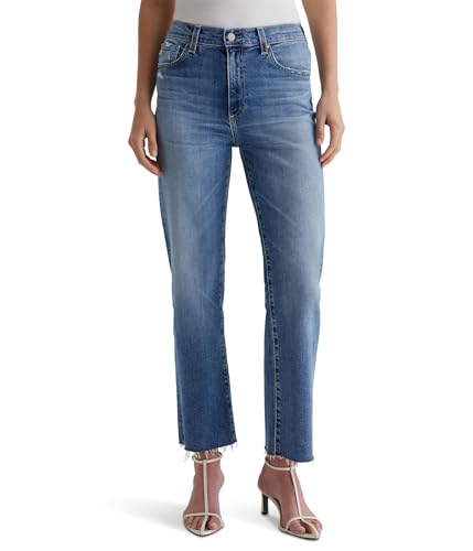 AG Womens Brinley Mid Rise Straight Crop