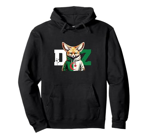 Maillot Fennec Drapeau Algérie Cadeau Foot Algérienne Dz Sweat à Capuche