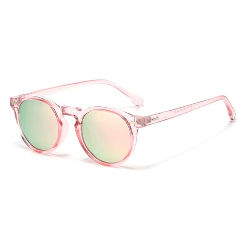 Image of Gleyemor Kids Polarized Cute Round Sunglasses for Kids Girls Boys Age 3-8