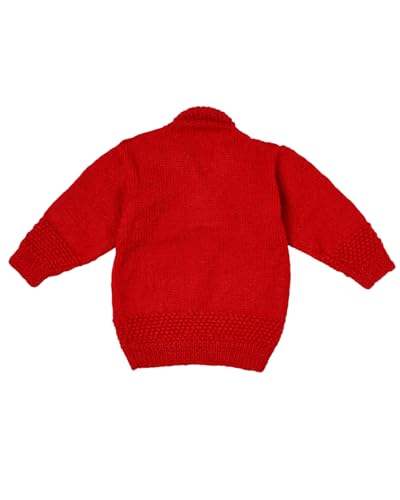 Image of Handmade Winter Wear Woolen High Neck Pullover Sweater for Baby Boys and Boys