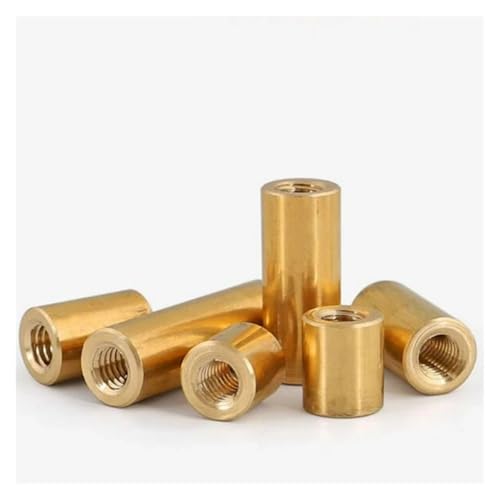 Entretoises rondes en laiton M2.5 M3 M3.5 M4 M5, 10/20 pièces, vis d'espacement, écrou à oreilles, filetage femelle, piliers creux à double passage(18mm,M5-10pcs)