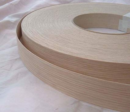 Pre Glued Iron on Oak Wood Veneer Door Edging Tape 40mm Wide x 10 Metres.
