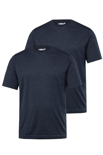 Lot de 2 t-shirts col v pour homme grande taille coton basic