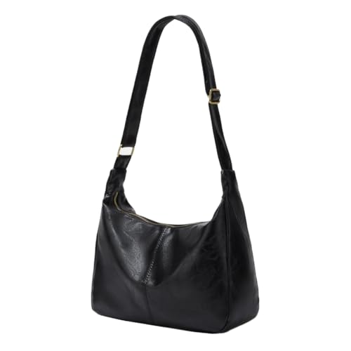 Bolso de hombro marrón para mujer miniatura 1