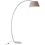 Abmessung: Höhe 1850 mm, Breite 500 mm, Material: Beton / Metal / Textil | Farbe: braun / grau