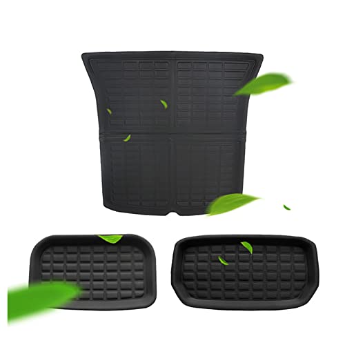 Alfombrillas de coche para Tesla modelo Y 2021, forro de maletero de coche, almohadilla protectora de maletero de goma TPR antideslizante para todo tipo de clima, resistente al agua Cover