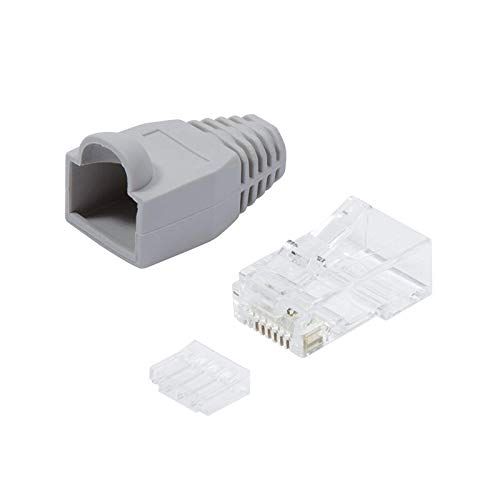 LogiLink Professional MP0023 RJ45 Connector Cat.6 Grey