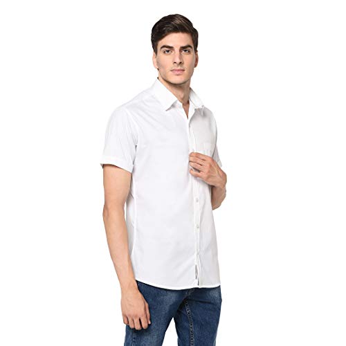 Image of Men Solid Slim Fit Shirt