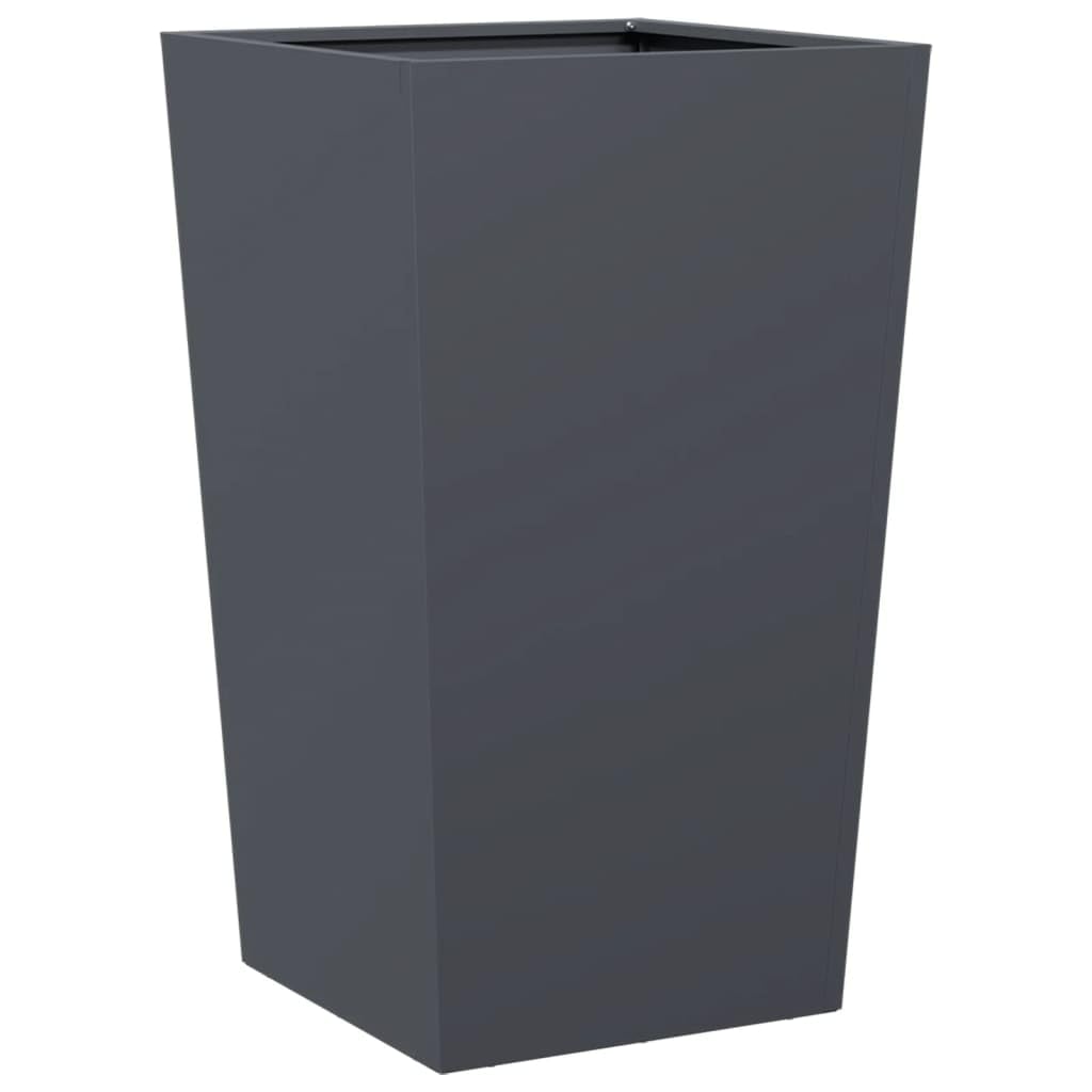 Macetero alto de acero galvanizado, macetas altas para plantas macetas, jardinera de patio, maceta de exterior, jardinera de exterior, para Fiardino, Patio, plantas de interior, acero
