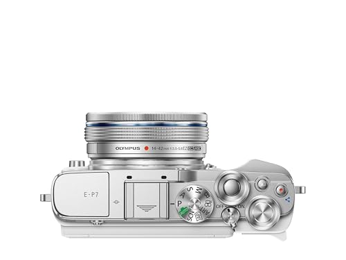 Kit de cámara Olympus Pen E-P7 Blanca, Sensor de 20 MP, LCD de Alta definición abatible, 4K, Wi-Fi, Control de Perfil Monocromo y del Color, Incluye M.Zuiko Digital ED 14-42 mm EZ Plata - imagen 3