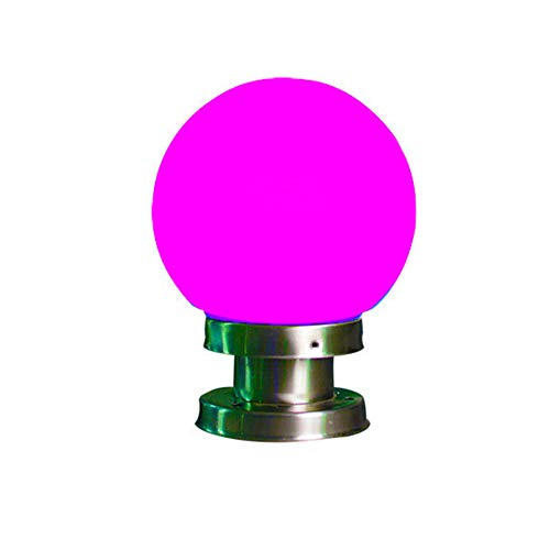 XCXDX LED Boule Lumineuse Colorée avec Télécommande, Lampadaire Solaire Rond, Éclairage De Jardin Étanche 35cm