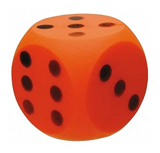 Dé en Mousse Rouge XXL : 15 cm - Jeu Plein air géant
