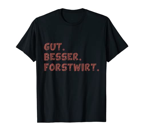 Herren Bester Forstwirt im Wald T-Shirt