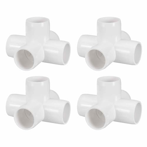 DTGN 4pcs coude PVC 3/4" raccord meuble grade