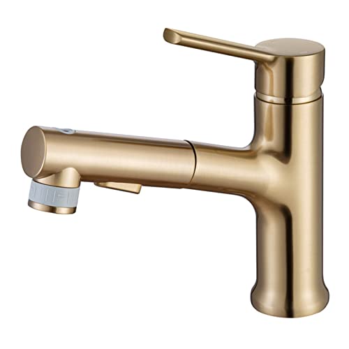 Robinet de salle de bain extractible en laiton pour nettoyer facilement la vasque