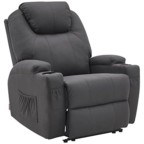 M MCombo Elektrisch Relaxsessel Massagesessel Fernsehsessel Liegefunktion Vibration Heizung 7061 neues Modell Cover