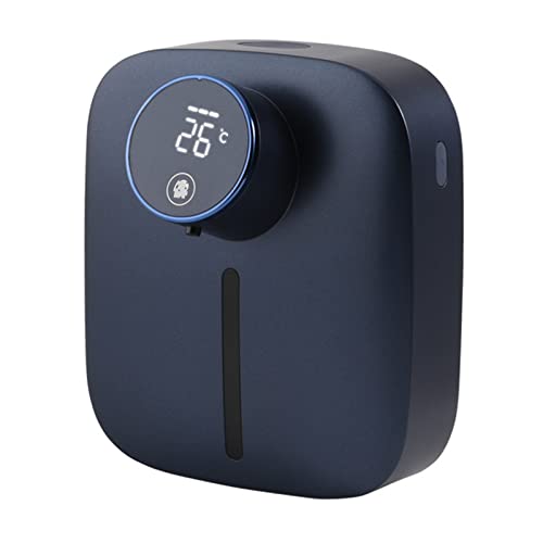 Dispensador de jabón automático eléctrico azul de pared con pantalla térmica 2