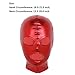 Venjoe Unisex Adults Spandex Zentai Mask Hood Headgear Head Full Cover for Cosplay Halloween Costume Red One Size