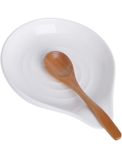 Large 6.1" x 5" Ceramic Heat Resistant Nonstick Spoon Holder