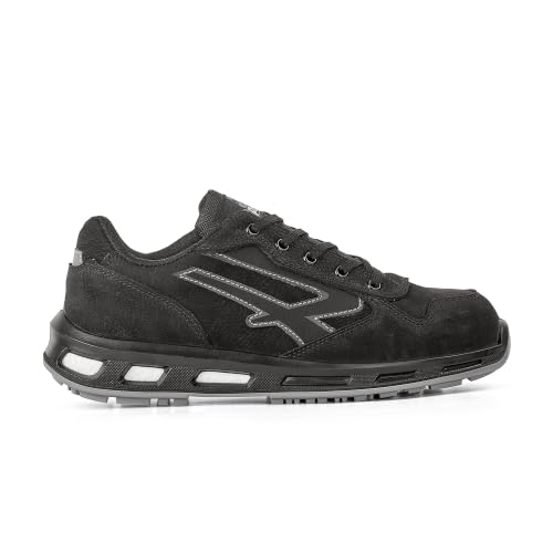 Sentinel Unisex Safety Shoes – Alloy Toe, Electrical Hazard Rated, Slip & Oil Resistant, Water-Resistant Full-Grain Leather, Infinergy® Midsole, Athletic Work Shoes for Industrial Use Black/Black by U Power - Used condition - US$118.71