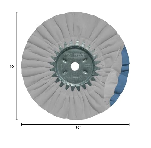 Image of Zephyr AWW 58-10 SS White Blue Finishing Wheel