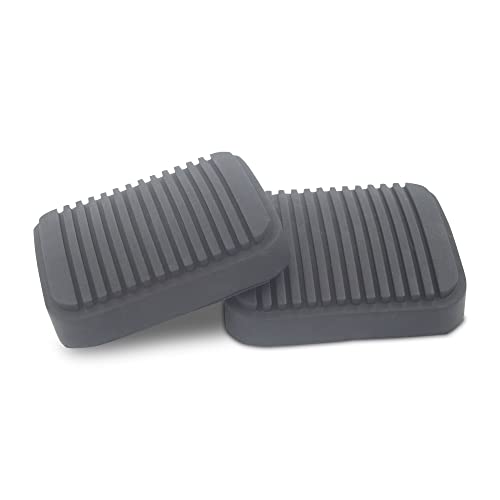 Sheisor Clutch And Brake Pedal Pads Repalcement Compatible With Jeep Cherokee Xj Comanche Mj Grand Cherokee Zj Wrangler Yj Tj Jk Wagoneer, Also For Dodge Ram 1500 2500 3500 4500 5500 (2Pcs) #TOP1