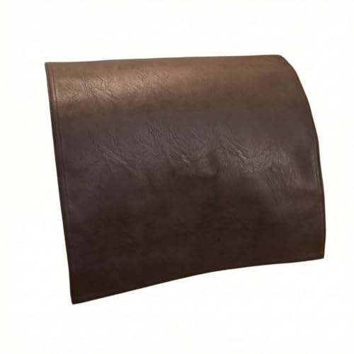 Almohadilla para respaldo de sillón cubierta de PVC marrón 2