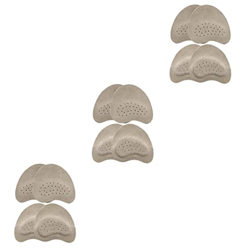 6 Pares Reposapiés de Cuero Plantilla de Cuero Números de Cartón Almohadillas Antideslizantes para los Pies Protectores de Suela Protectores de Pies para Pies Plantillas de Zapatos Antidesli