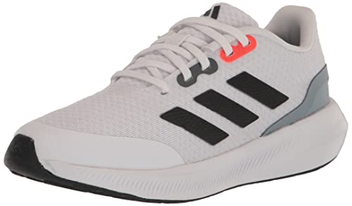 Adidas Run Falcon 3.0 Shoe, White/Black/Light Grey, 2.5 US...