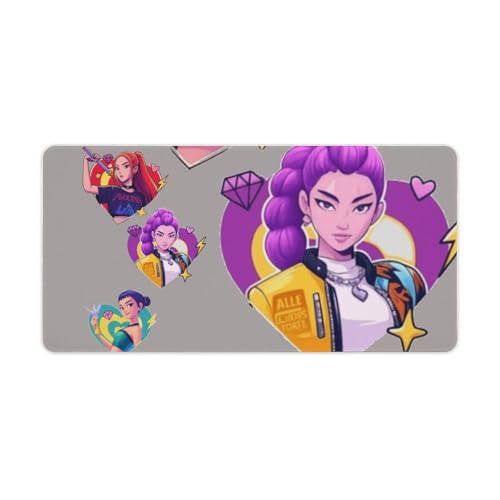 KPOPガールズ! デーモン・ハンターズ マウスパッドキーボードパッドゲーム用一体型大型アニメの滑り止め耐久性