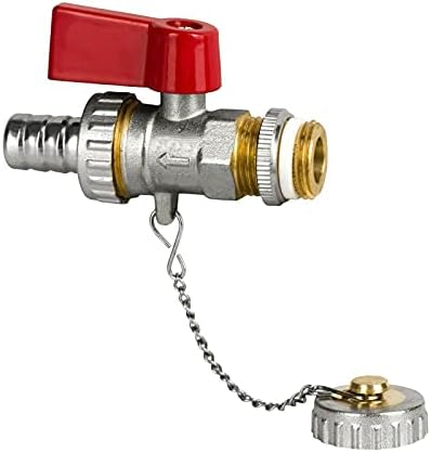 ZencQ Kugelhähne 1 Zoll Mit Rotem Griff - Selbstdichtend Bis 16 Bar