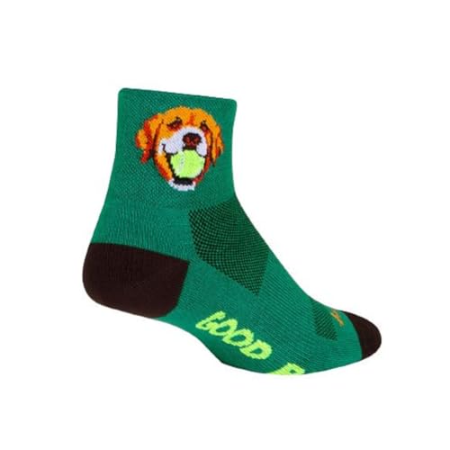 SockGuy - SockGuy Unisex 3in Good Boy Cycling/Running/Active Socks (US, Alpha, Large, X-Large, Regular, Regular, Good Boy)