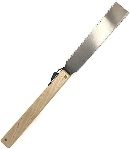 HACHIEMON Japanese Ryoba Pull Saw Double Edge Portable Hand Saw 210mm (8.3 Inch) for Woodworking Compact and Smoothly