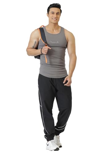 Image of FUAARK Ribbed Slim Fit Gym & Workout Tank for Men's -